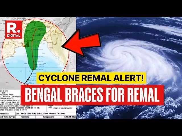 Bangladesh and India braced on Sunday for cyclone Remal, the first of the year, as the storm with wind speeds of up to 120 kmh (75 mph) is set to make landfall overnight, India's weather department said.