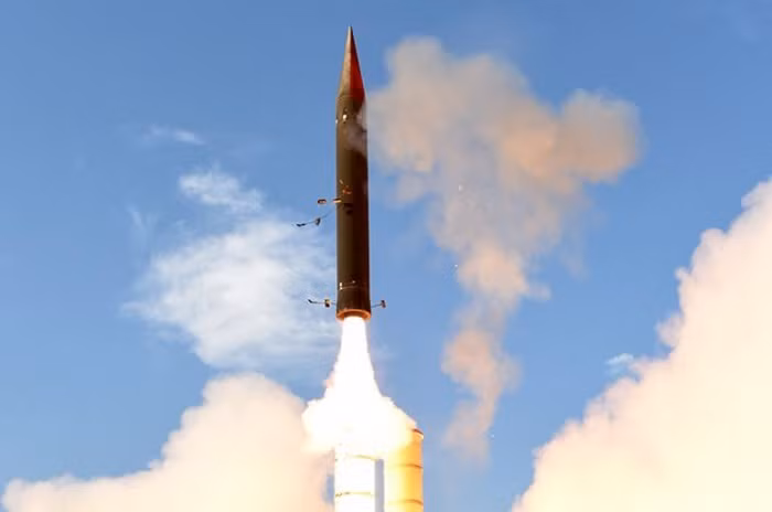  Illustration: Israel Aerospace Industries file photo of an Arrow-3 interceptor