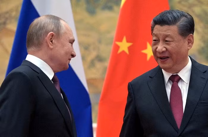 Russian President Vladimir Putin attends a meeting with Chinese President Xi Jinping in Beijing, China February 4, 2022. (Photo: Sputnik via Reuters)