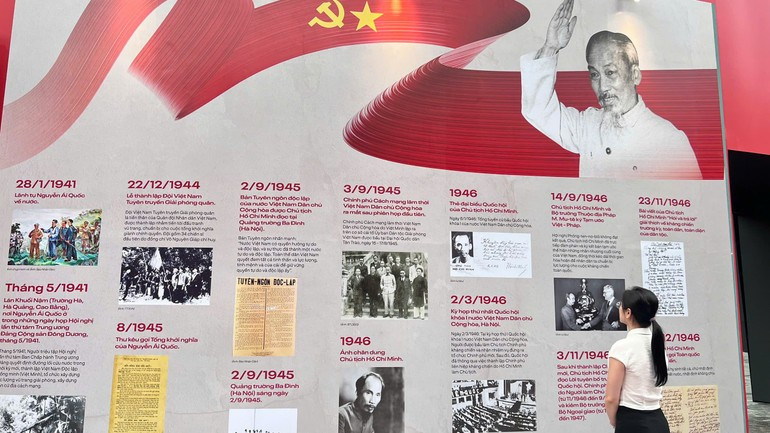 A section of the exhibition. A section of the exhibition.