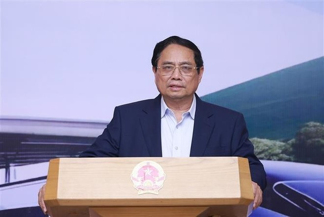 Prime Minister Pham Minh Chinh speaks at the third meeting of the steering committee for national key railway projects. (Photo: VNA) Prime Minister Pham Minh Chinh speaks at the third meeting of the steering committee for national key railway projects. (Photo: VNA)