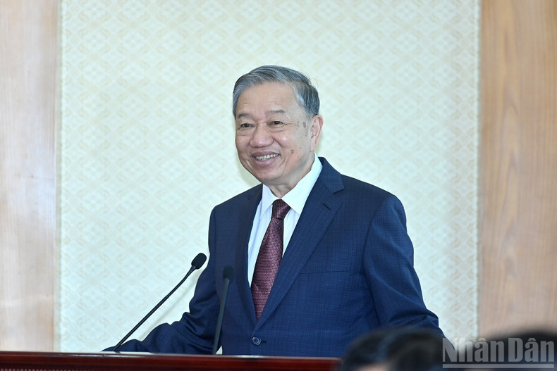 Party General Secretary To Lam speaks at the event (Photo: NDO) tolam.jpg