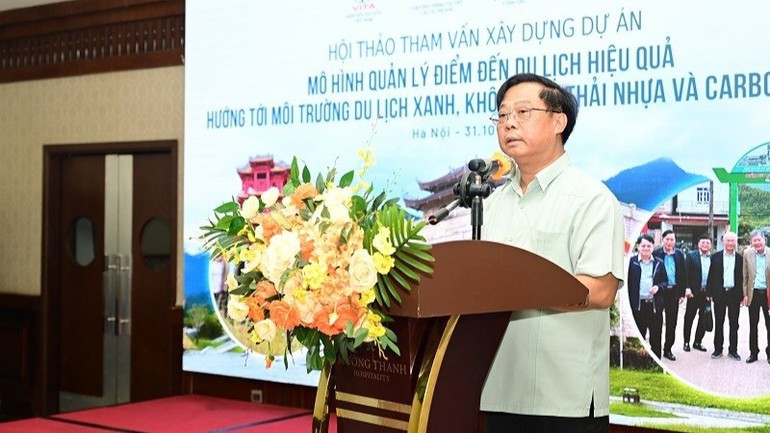 Deputy Director General of the Vietnam National Authority of Tourism Pham Van Thuy delivers his remarks. Deputy Director General of the Vietnam National Authority of Tourism Pham Van Thuy delivers his remarks.