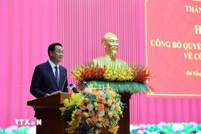 Le Ngoc Quang, Secretary of Da Nang Party Committee for the 2025–2030 tenure, speaks at the event (Photo: VNA) Le Ngoc Quang, Secretary of Da Nang Party Committee for the 2025–2030 tenure, speaks at the event (Photo: VNA)