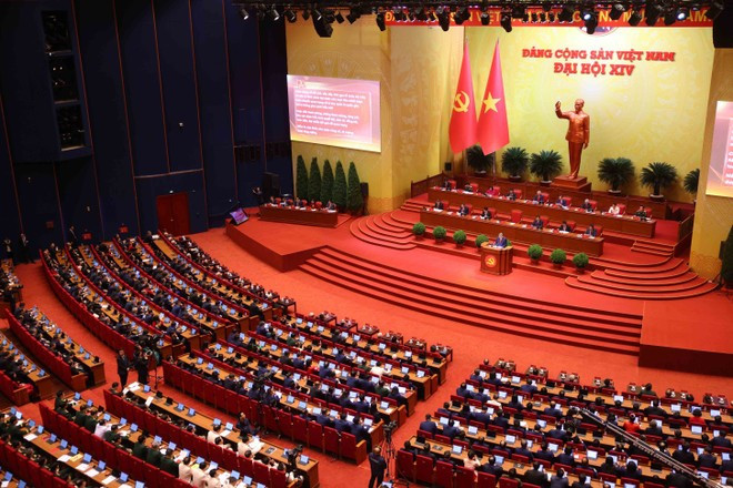 An overview of the opening session of the 14th National Party Congress (Photo: VNA)