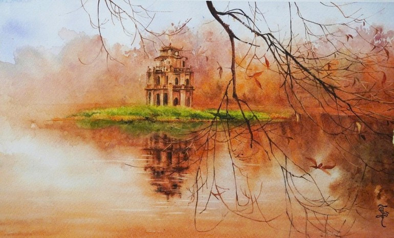 Artwork “An Autumn Day” by Tuyen Nguyen. Artwork “An Autumn Day” by Tuyen Nguyen.