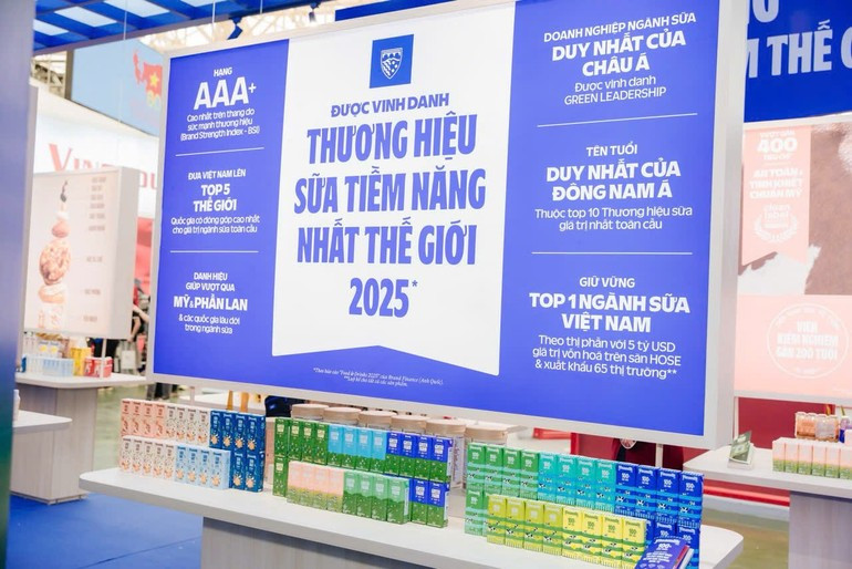 Vinamilk’s exhibition space. (Photo: Vi Nam)