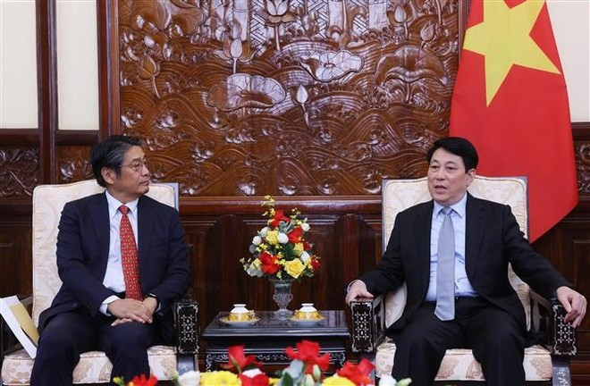 State President Luong Cuong receives Japanese Ambassador to Viet Nam Ito Naoki in Ha Noi on June 6. (Photo: VNA) State President Luong Cuong receives Japanese Ambassador to Viet Nam Ito Naoki in Ha Noi on June 6. (Photo: VNA)