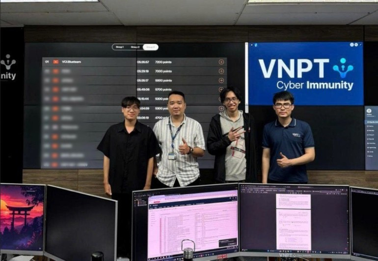 VNPT Cyber Immunity team members. VNPT Cyber Immunity team members.