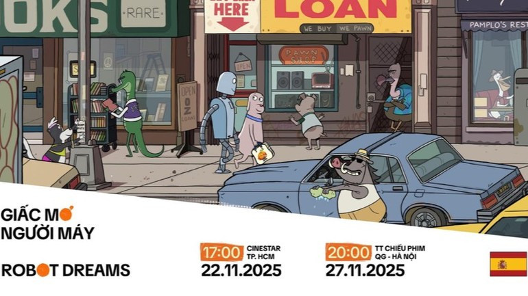 The film “Robot Dreams” will be introduced at the festival.