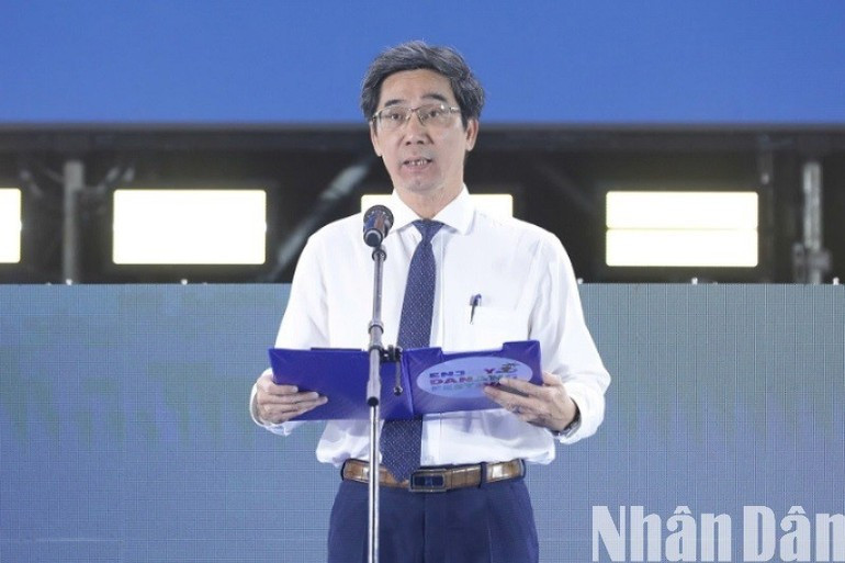 Tran Chi Cuong, Vice Chairman of the Da Nang People's Committee, delivers the opening remarks. (Photo: ANH DAO) Tran Chi Cuong, Vice Chairman of the Da Nang People's Committee, delivers the opening remarks. (Photo: ANH DAO)