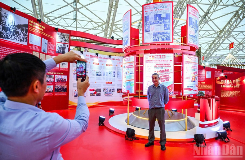 The displays highlight important milestones, honouring the role of Nhan Dan Newspaper in particular and revolutionary press in general throughout the nation’s 80-year journey of Independence – Freedom – Happiness. img-5493.jpg