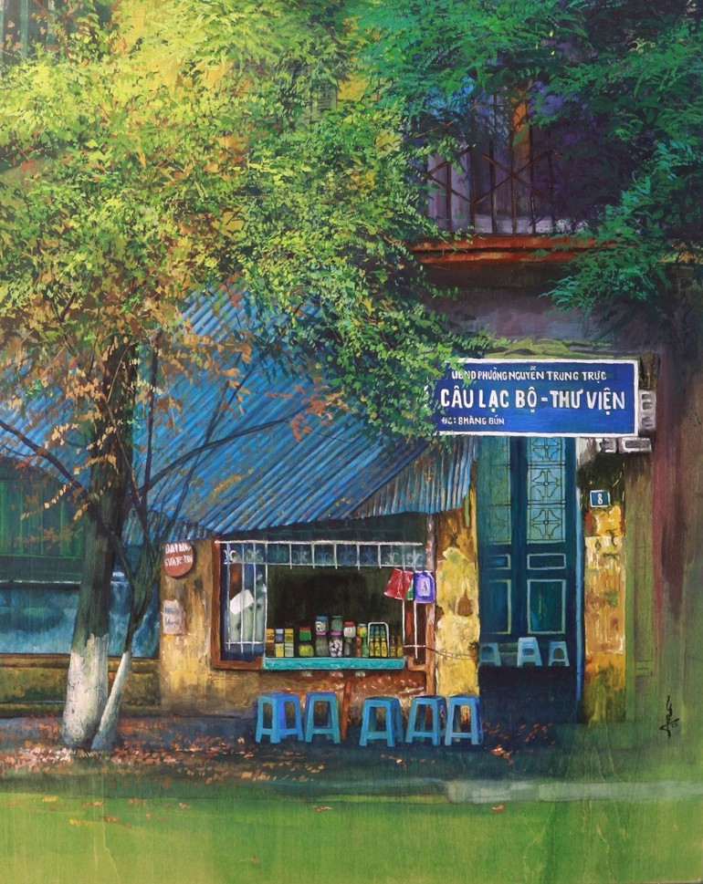 Artwork “Peaceful Street” by Luu Ngoc Linh. Artwork “Peaceful Street” by Luu Ngoc Linh.