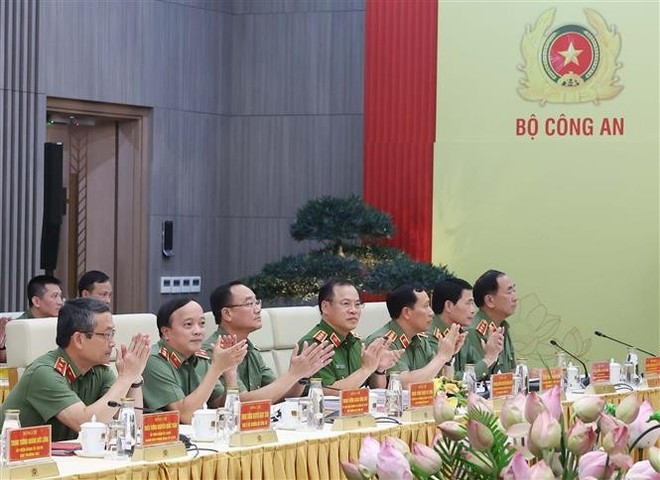Officials attend the Central Public Security Party Committee's mid-year conference on June 19. (Photo: VNA) Officials attend the Central Public Security Party Committee's mid-year conference on June 19. (Photo: VNA)