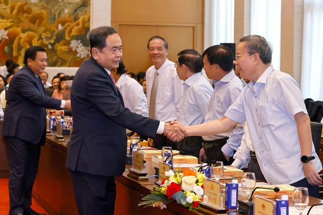 National Assembly Chairman Tran Thanh Man welcomes delegates to the conference. (Photo: VNA) National Assembly Chairman Tran Thanh Man welcomes delegates to the conference. (Photo: VNA)