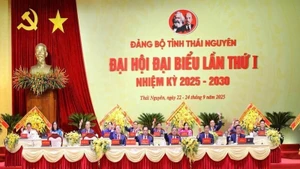 The Party Congress of Thai Nguyen Province was convened under the motto “Unity – Democracy – Discipline – Innovation – Development.”
