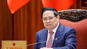 Prime Minister Pham Minh Chinh speaks at the meeting (Photo: VNA)