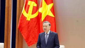 Party General Secretary To Lam speaks at the event. (Photo: VNA)