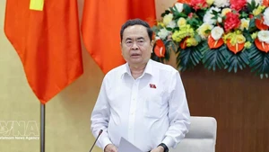 Chairman of the National Assembly (NA) Tran Thanh Man speaks at the fourth meeting of the NA Party Committee for the 2025–2030 term in Ha Noi on March 16. (Photo: VNA)