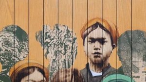 “Indochina” (2024), a wood-burning painting by Ngo Van Sac, is nominated among the top three works in the Modern and Contemporary category at Asian Art in London 2025. (Photo: VNA)