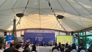 At the launch ceremony.