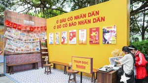 Exhibition space titled “Nhan Dan Newspaper in the flow of 100 years of Vietnamese Revolutionary Press”