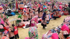 The Cao Son market, Cao Son commune, Lao Cai. (Photo: Lao Cai Online Portal)