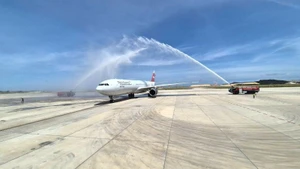 Flight RA73850 landed safely at Cam Ranh International Airport.