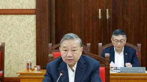 Party General Secretary To Lam addresses the meeting. (Photo: VNA)