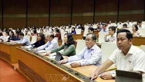 The resolution receives 407 votes in favour out of 423 deputies, equivalent to 85.15% of the total NA lawmakers. (Photo: VNA)