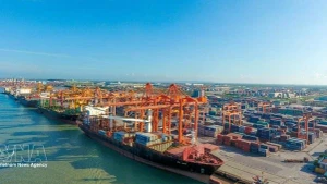 A view of Tan Vu port in Hai Phong city (Photo: VNA)