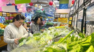 Shoppers at a supermarket in Ho Chi Minh City. (Photo: VNA)