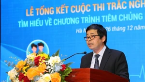 Duong Chi Nam, Deputy Director of the Department of Disease Prevention under the Ministry of Health, speaking at the event.
