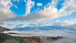 The mesmerising scenery of Y Ty’s sea of clouds in recent days.
