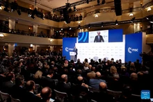 The opening ceremony of the 62nd Munich Security Conference (MSC) is held in Munich, Germany, Feb. 13, 2026. The 62nd Munich Security Conference kicked off on Friday against the backdrop of deepening transatlantic tensions and an increasingly volatile geopolitical landscape. (Photo: Xinhua)