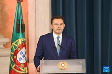 Luis Montenegro addresses an inauguration ceremony of the new government in Lisbon, Portugal, on June 5, 2025. Luis Montenegro, leader of the Social Democratic Party (PSD) and head of the Democratic Alliance (AD), was officially sworn in as Portugal's new prime minister on Thursday. The 16 ministers of the new cabinet also took their oaths of office. (Photo: Xinhua)
