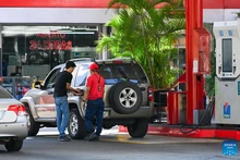 A man buys gasoline at a gas station belonging to the Petroleums of Venezuela, S.A., in Caracas, Venezuela, Jan. 8, 2026. (Photo: Xinhua)