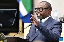 South African Finance Minister Enoch Godongwana delivers the 2026 Budget Speech in Parliament in Cape Town, South Africa, Feb. 25, 2026. South Africa's economy is projected to grow by 1.6 percent in 2026, with the outlook steadily improving, Finance Minister Enoch Godongwana said on Wednesday. (Photo: Xinhua)