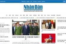 The homepage of Nhan Dan's Korean-language website.