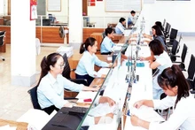 At Co-opBank’s Ninh Binh branch.