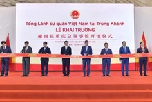 Opening ceremony of the Consulate General of Viet Nam in Chongqing, China (Photo: Chongqing Foreign Affairs Office)