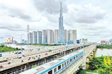Line 1 of Ho Chi Minh City’s urban railway (Ben Thanh–Suoi Tien) operates around 200 trains daily. (Photo: THE ANH)