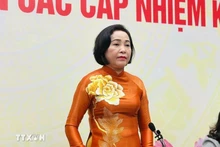 NA Vice Chairwoman Nguyen Thi Thanh speaks a press briefing about the progress of the 16th National Assembly (NA) and People’s Councils at all levels for the 2026–2031 tenure. (Photo: VNA)