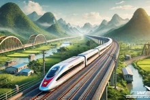 Perspective image of the North–South high-speed railway.