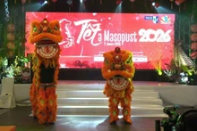 This year’s festival was made more distinctive with the addition of a Vietnamese lion dance performance. (Photo: Courtesy of the Embassy of Viet Nam in the Czech Republic)