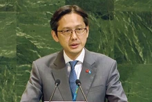 Ambassador Do Hung Viet, head of the Vietnamese Permanent Mission to the United Nations speaks at the UN General Assembly’s plenary session marking the 80th anniversary of the signing of the UN Charter (1945–2025). (Photo: VNA)