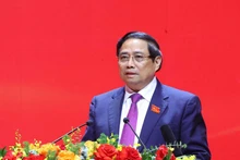 Prime Minister Pham Minh Chinh, who is also Politburo member and Secretary of the Government’s Party Committee, addresses the preparatory meeting of the first Congress of the Government’s Party Organisation on October 12 morning. (Photo: VNA)