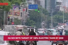 Video: Ha Noi sets target of 100% electric taxis by 2030