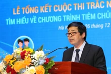 Duong Chi Nam, Deputy Director of the Department of Disease Prevention under the Ministry of Health, speaking at the event.
