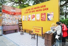 Exhibition space titled “Nhan Dan Newspaper in the flow of 100 years of Vietnamese Revolutionary Press”